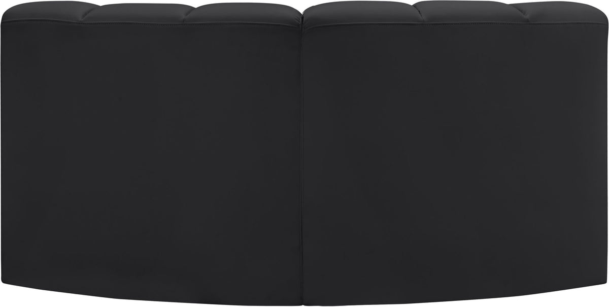 Arc - Faux Leather 2 Piece Modular Sofa