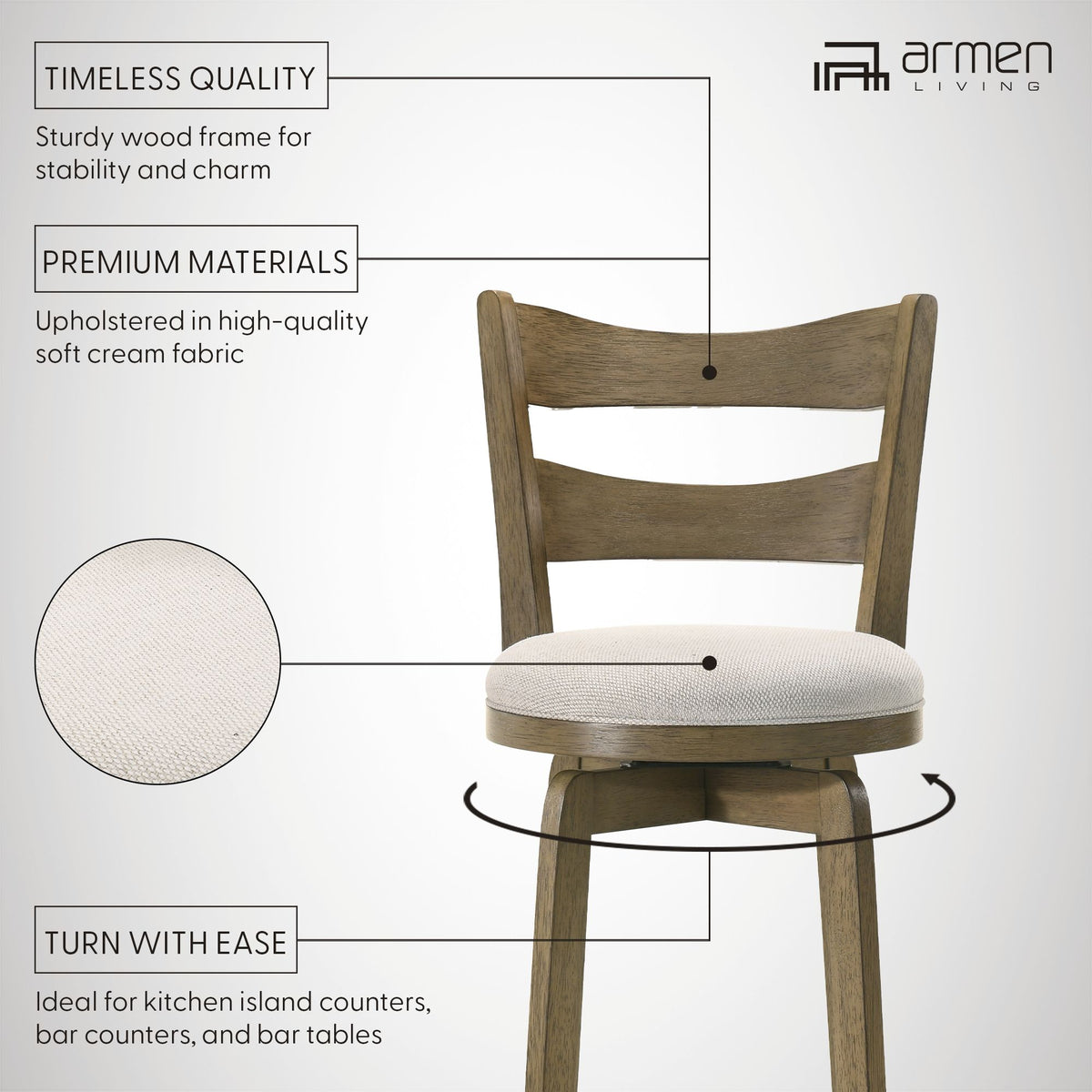 Blair - Swivel Barstool