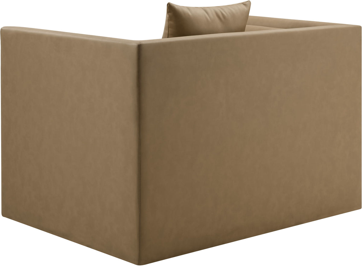 Everett - Vegan Leather Upholstered Chair - Tan