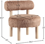 Ambre - Shearling Fabric Accent Chair