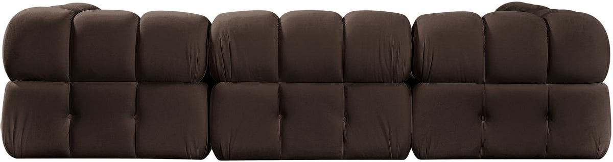 Orin - Fabric Velvet 4 Piece Modular Sectional