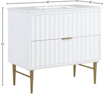 Modernist - Bathroom Vanity With Gold Legs