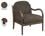 Helmsley - Performance Fabric Upholstered Accent Chair - Brown Frame
