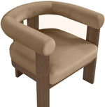 Arienzo - Performance Fabric Upholstered Accent Chair - Walnut Base