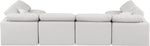 Indulge - Faux Leather 6 Piece Modular U-Shaped Sectional