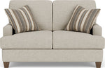 Moxy - Fabric Loveseat, T-Shaped Seat Cushion