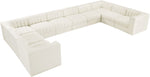Rummi - Velvet Performance Fabric Upholstered 10 Piece Modular Sectional