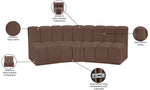 Arc - Faux Leather 3 Piece Modular Corner Sofa