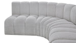 Arc - Boucle Fabric 8 Piece U-Shaped Modular Sofa
