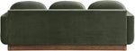 Diviento - Velvet Performance Fabric Upholstered Sofa
