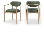Riccio - Fabric Dining Arm Chair (Set of 2) - Natural Frame