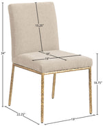 Reeves - Dining Side Chair (Set of 2) - Gold Base