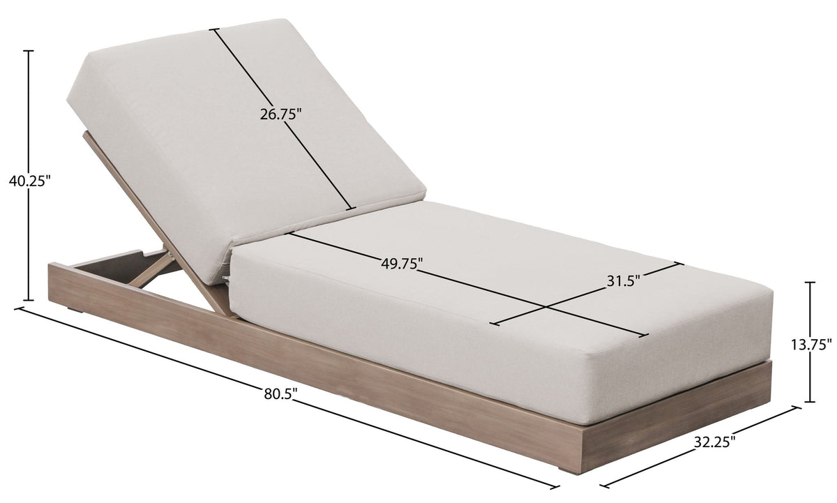 Solace - Olefin Performance Fabric Outdoor Patio Lounge Chair