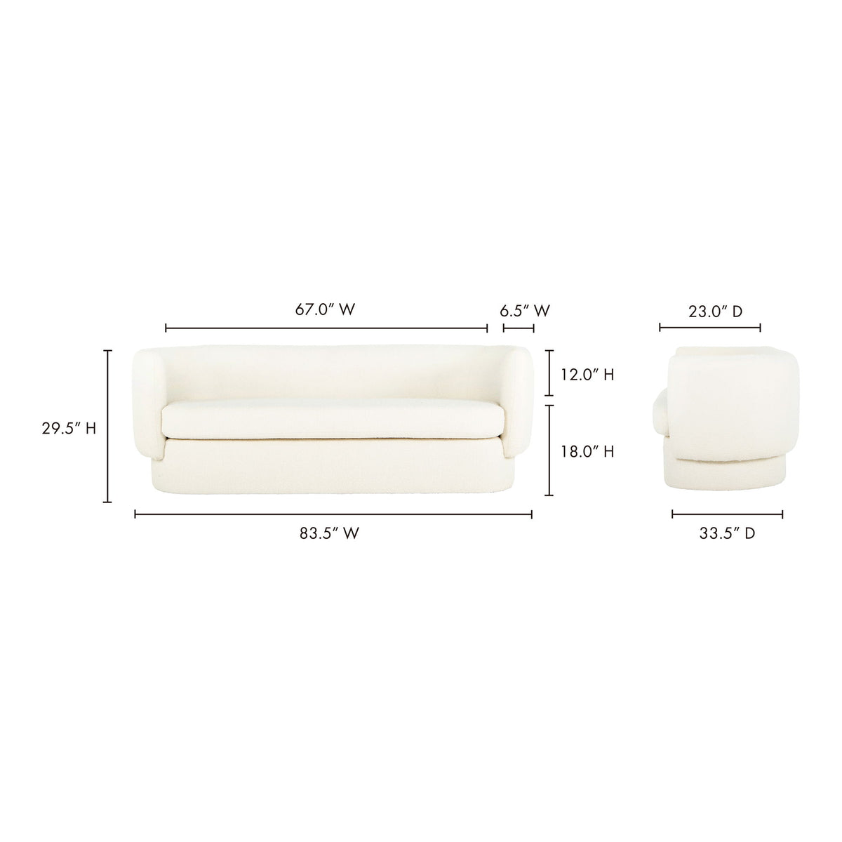 Koba - Sofa - Maya White