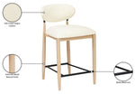 Riccio - Stool - Natural And Black Frame