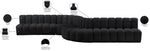 Arc - Velvet 8 Piece Curved Modular Sofa