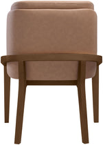 Navo - Vegan Leather Upholstered Dining Chair - Brown