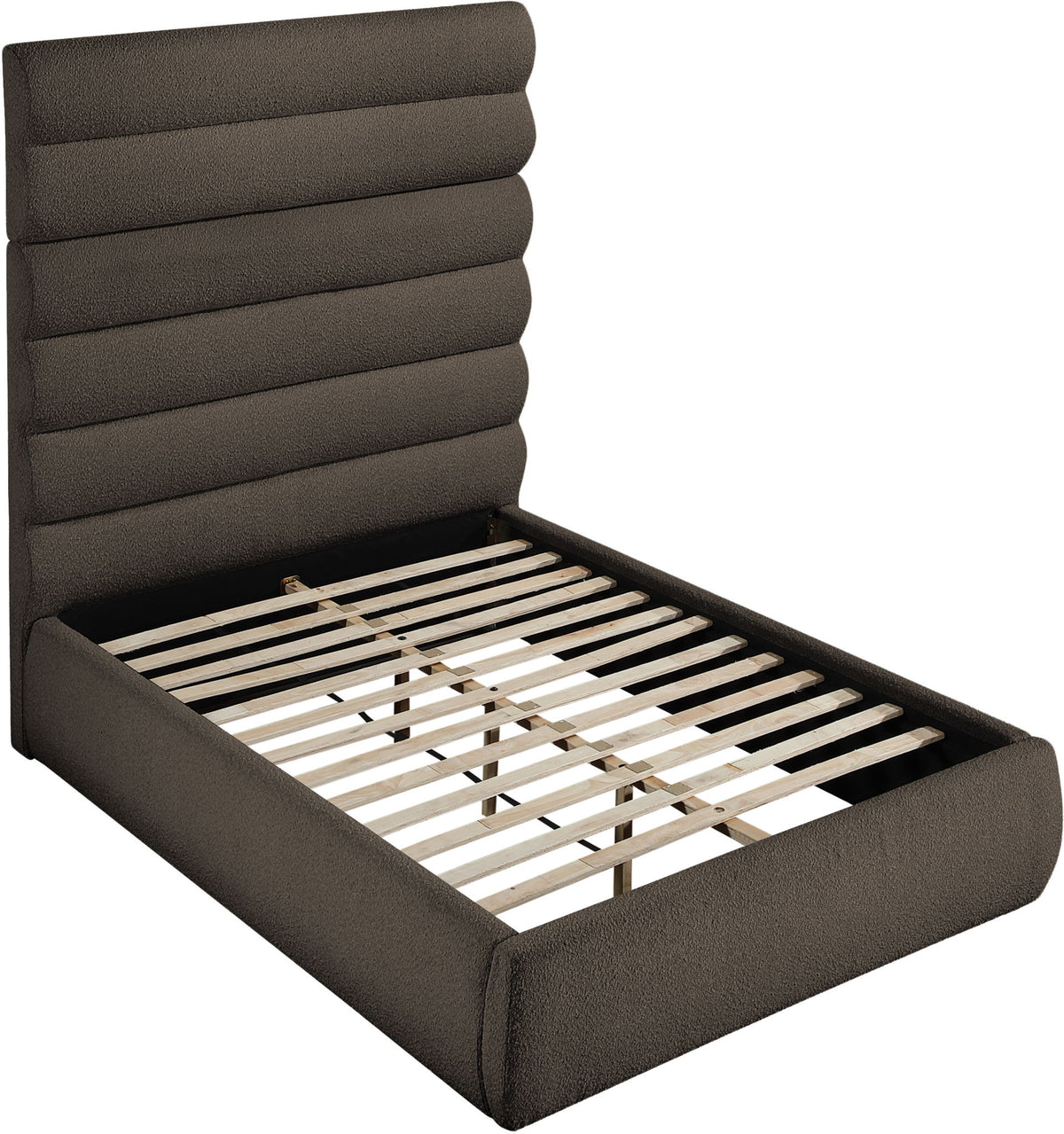 Adam - Boucle Fabric Bed With 70.5" Headboard
