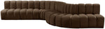 Arc - Velvet 7 Piece Modular Sofa
