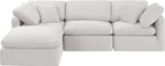 Indulge - Velvet 4 Piece Modular Sectional With Chaise