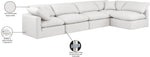 Indulge - Faux Leather 5 Piece Modular Sectional