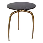 Wishbone - Side Table - Black / Gold