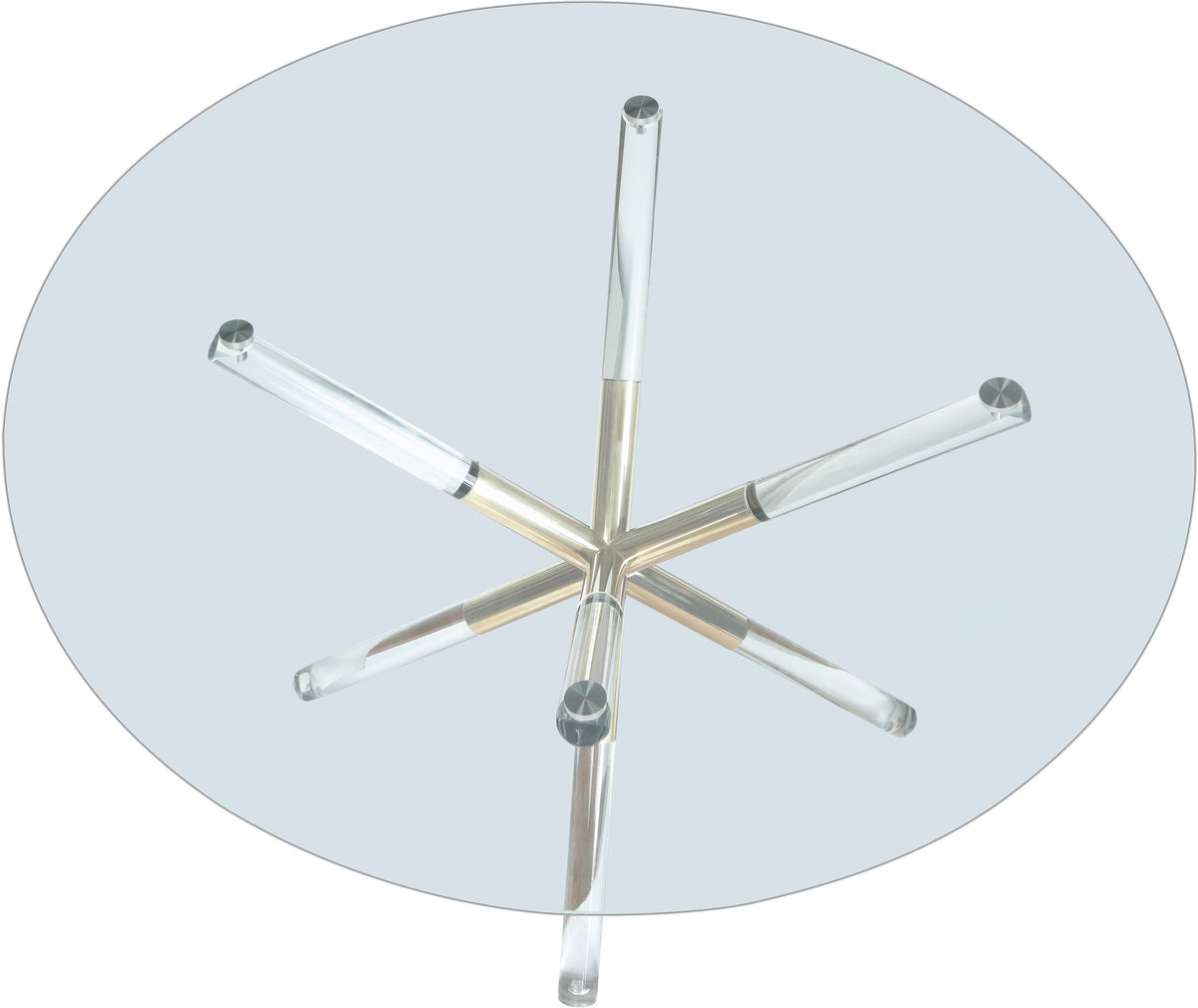Mercury - Glass Dining Table - Silver