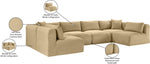 Shaggy - 6 Piece Modular U-Shaped Armless Sectional