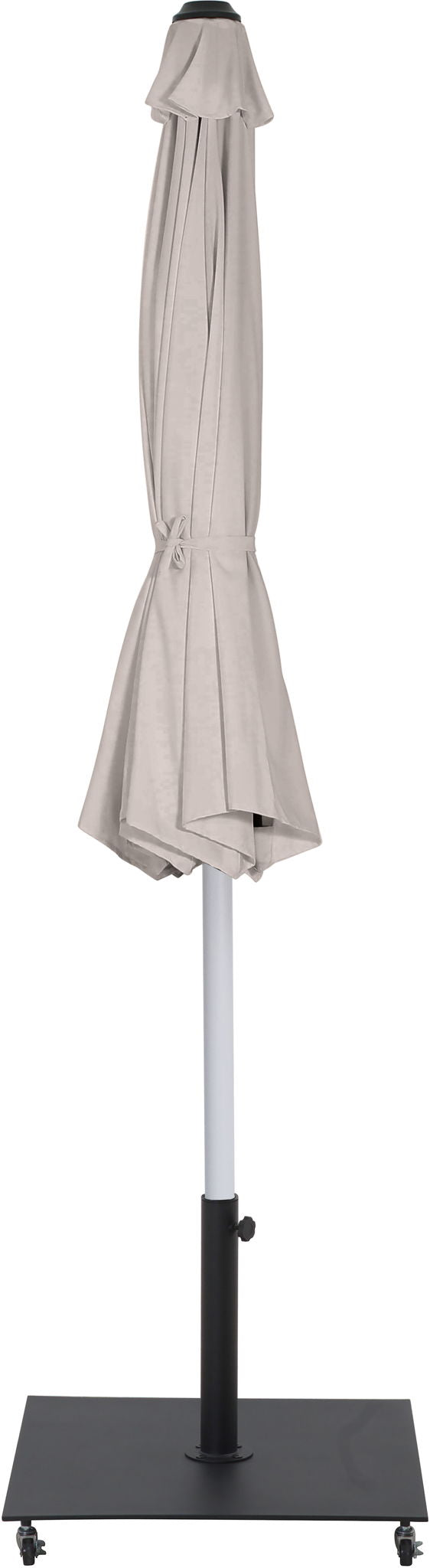 Amalfi - Aluminum Patio Umbrella - Black Base / White Pole