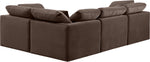 Indulge - Velvet 4 Piece Modular Corner Sectional