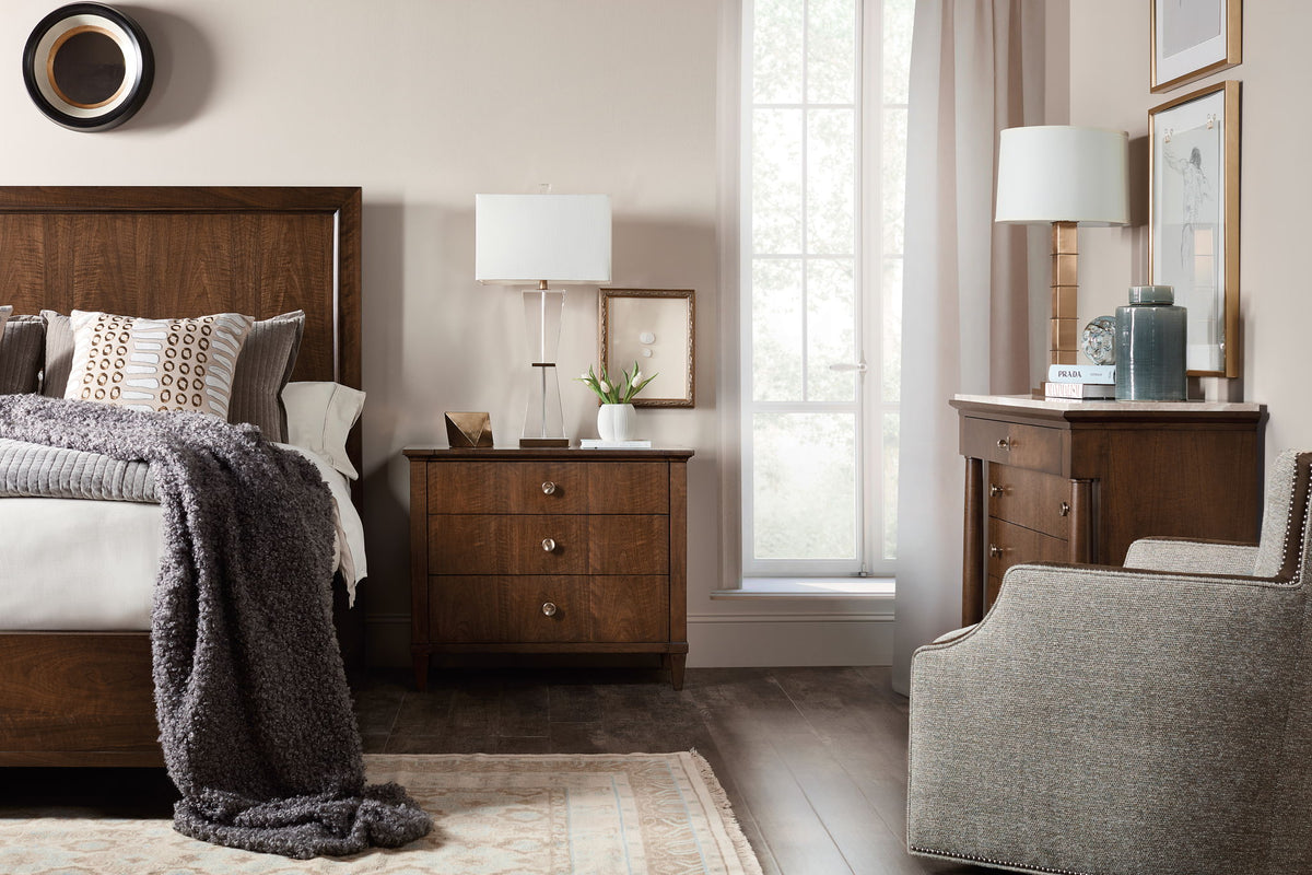 Archives - Four-Drawer Chest - Dark Brown / Beige