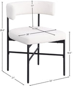 Rivage - Durable Dining Chair With Black Frame (Set of 2)