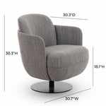 Solange - Swivel Chair - Gray