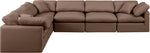 Indulge - Faux Leather 6 Piece Modular Corner Sectional