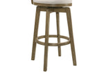 Isla - 30" Putty Brown Bar Height Rubberwood Swivel Barstool