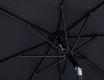 Fiji - Aluminum Patio Umbrella With Square Teak And Black Base