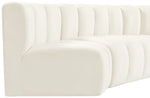 Arc - Velvet 4 Piece Curved Modular Sofa