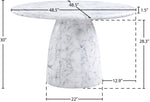 Cosenza - Round Concrete Dining Table