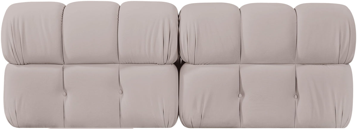 Orin - Velvet Performance Fabric Upholstered 2 Piece Modular Sofa