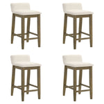 Annikah - Modern Transitional Wood Counter Height Kitchen Bar Stool