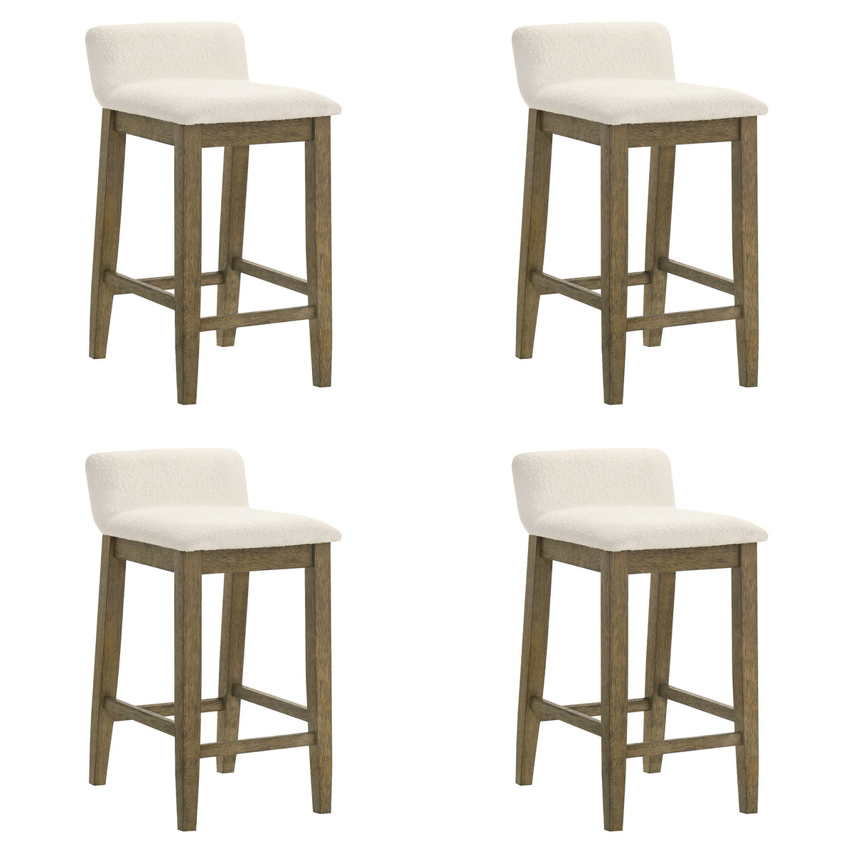 Annikah - Modern Transitional Wood Counter Height Kitchen Bar Stool