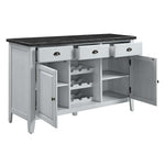 Lanton - Server - Natural Marble & Antique White