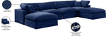 Comfy - 6 Piece Velvet Modular Double Chaise Sectional