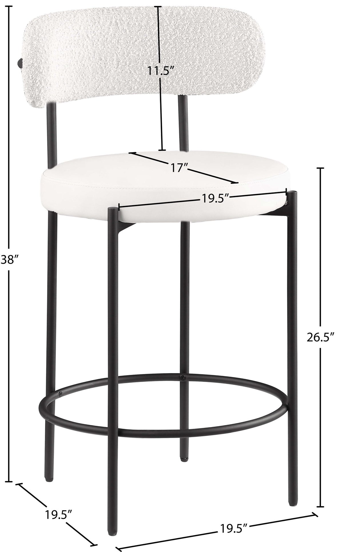Beacon - Faux Leather Stool (Set of 2)