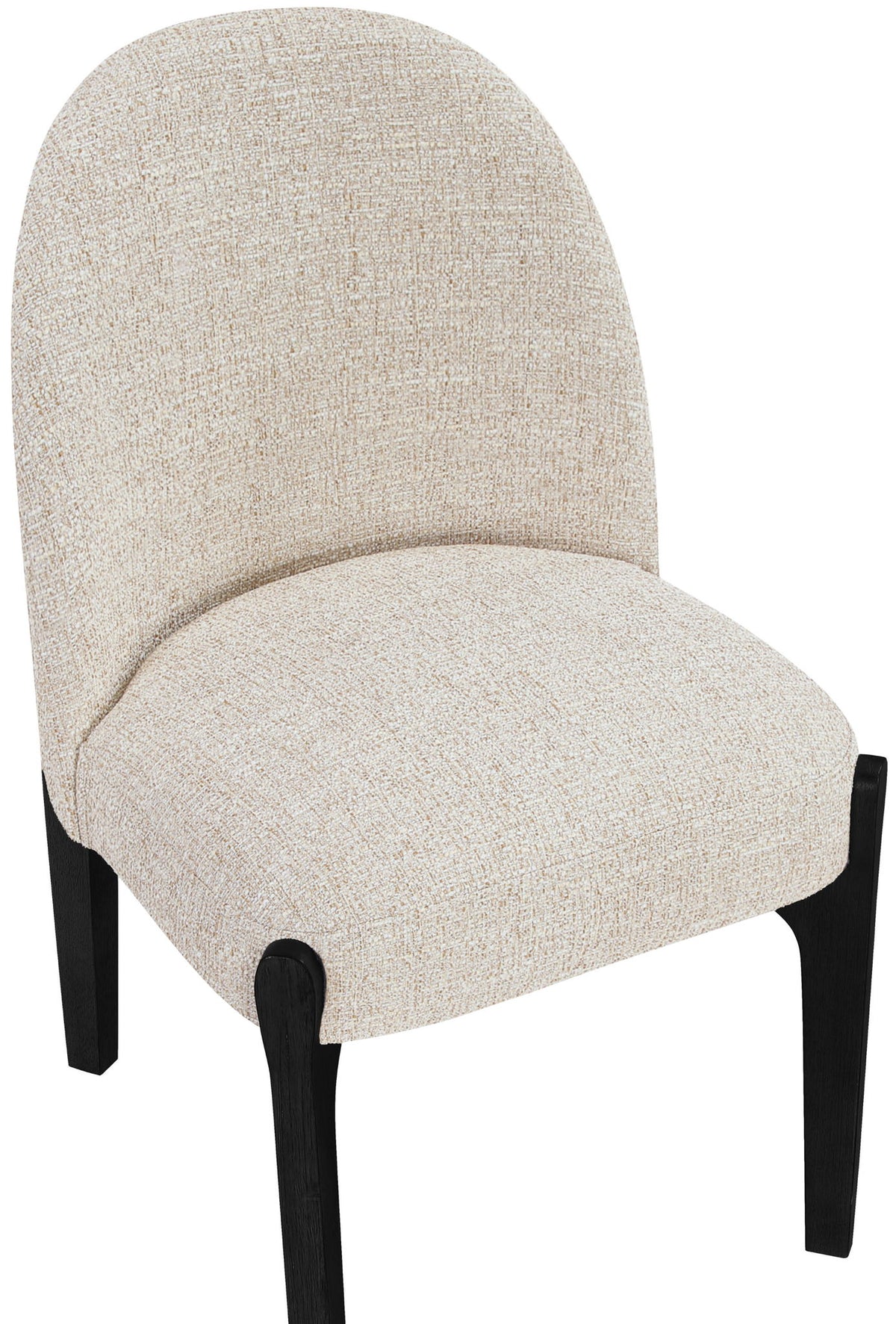Torino - Upholstered Dining Chair With Brushed Black Base (Set of 2)