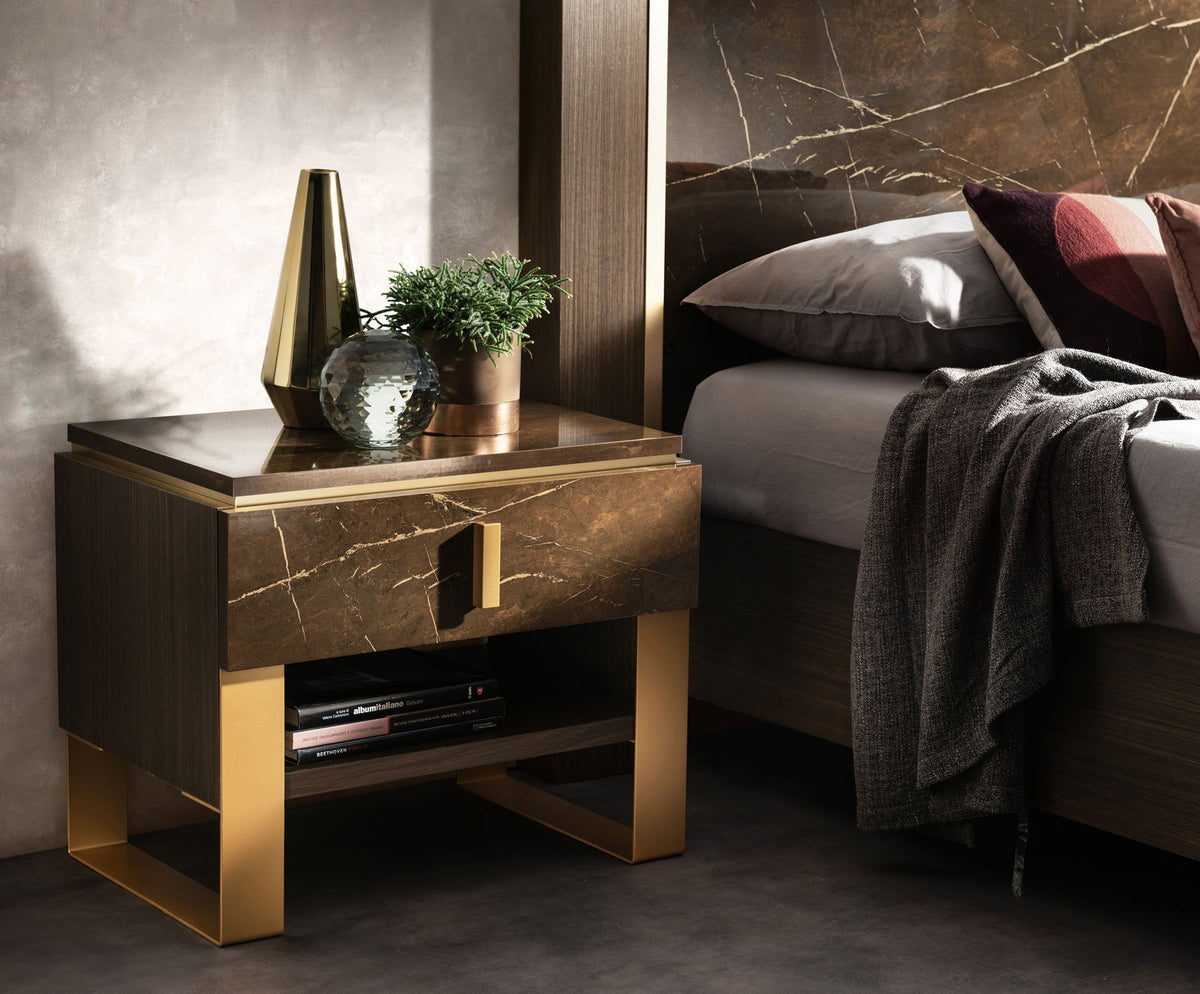 Essenza - Accent Nightstand - Dark Brown