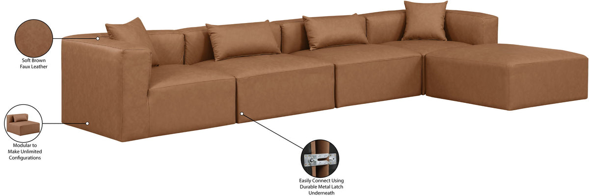 Cube - 5 Piece Modular Sectional With Chaise