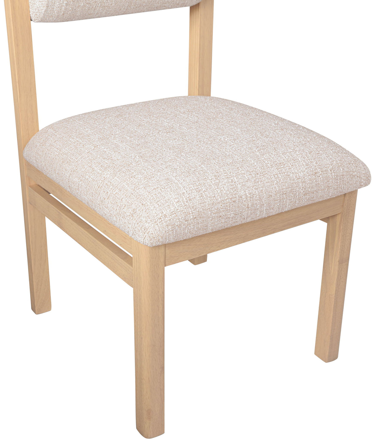 Roundhill - Fabric Dining Chair (Set of 2) - Natural Frame