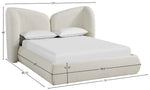Elowen - Chenille Fabric Upholstered Bed