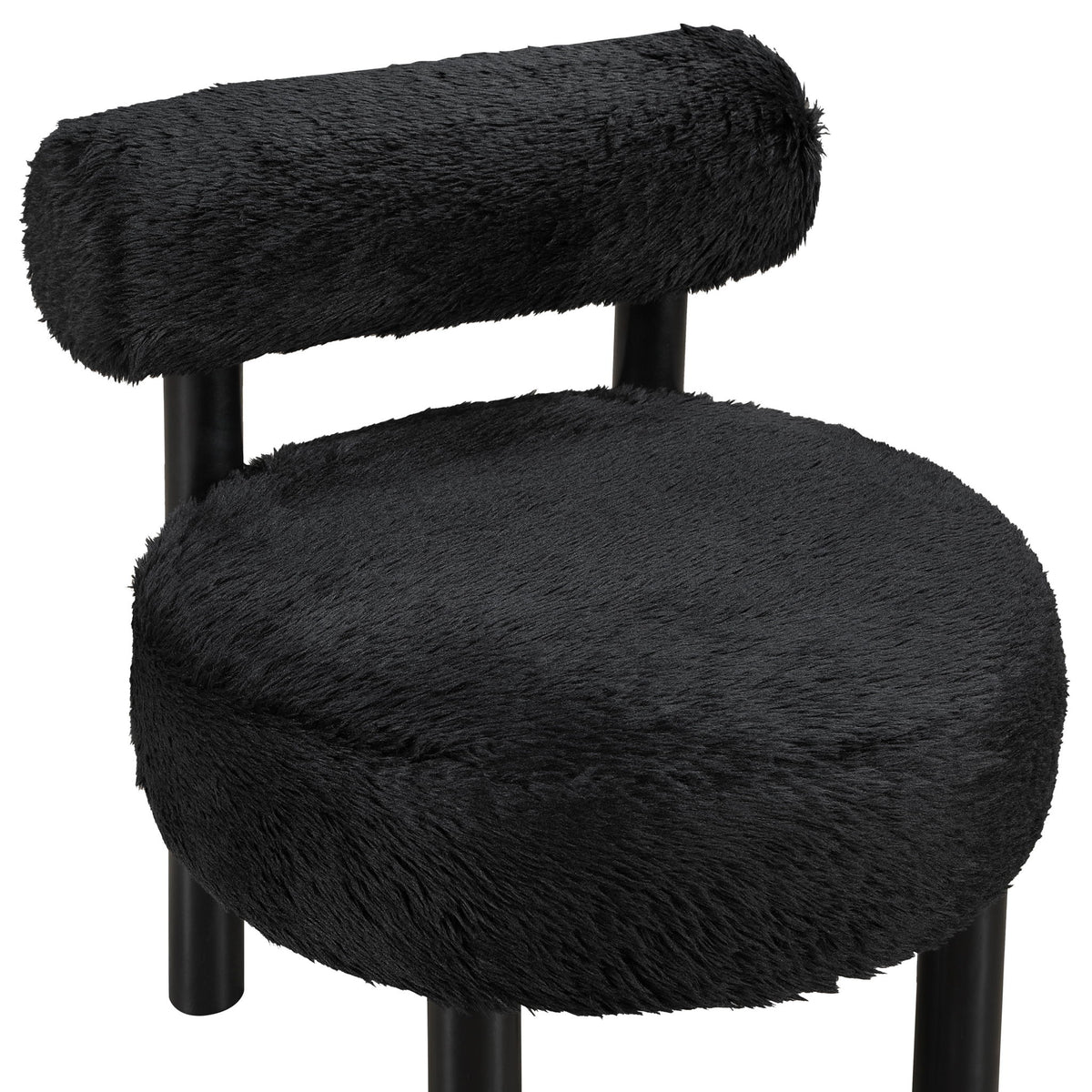 Ambre - Vegan Shearling Fabric Upholstered Accent Chair